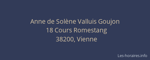 Anne de Solène Valluis Goujon