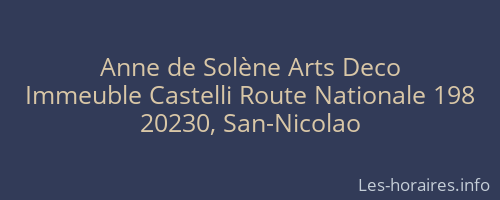 Anne de Solène Arts Deco