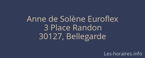 Anne de Solène Euroflex