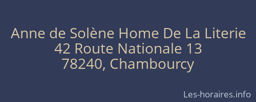 Anne de Solène Home De La Literie