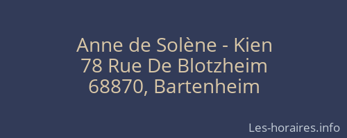 Anne de Solène - Kien
