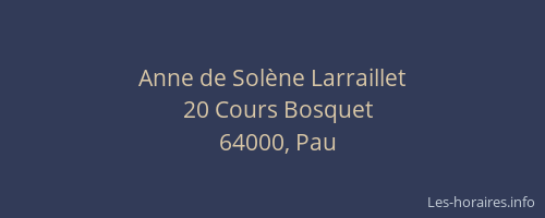 Anne de Solène Larraillet