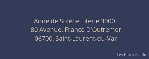 Anne de Solène Literie 3000