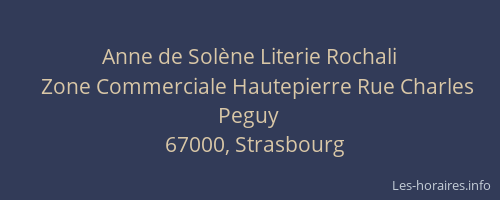 Anne de Solène Literie Rochali