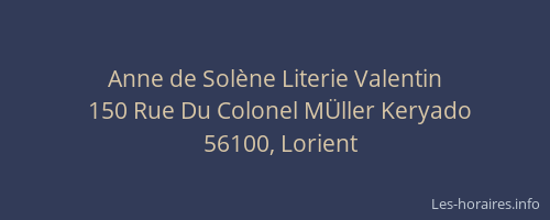Anne de Solène Literie Valentin