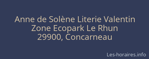 Anne de Solène Literie Valentin
