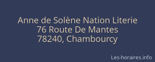 Anne de Solène Nation Literie