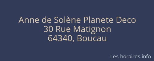 Anne de Solène Planete Deco