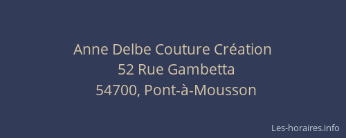 Anne Delbe Couture Création