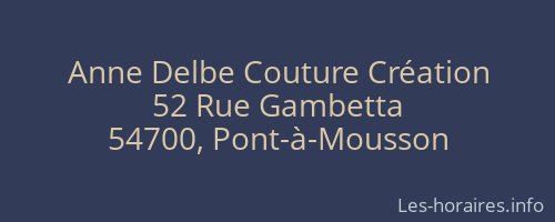 Anne Delbe Couture Création