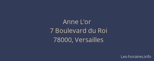 Anne L'or