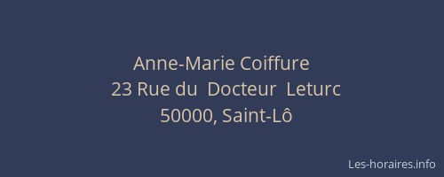 Anne-Marie Coiffure