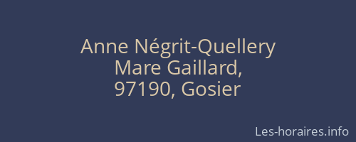 Anne Négrit-Quellery