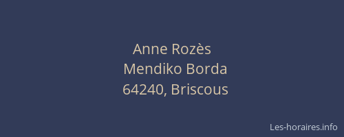 Anne Roz&egrave;s