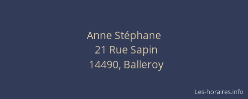 Anne Stéphane