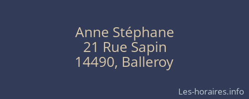 Anne Stéphane