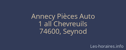 Annecy Pièces Auto