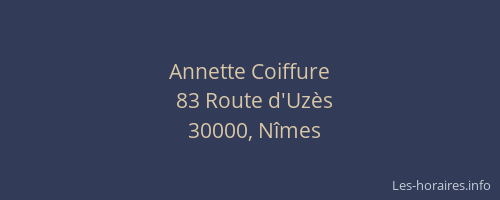Annette Coiffure