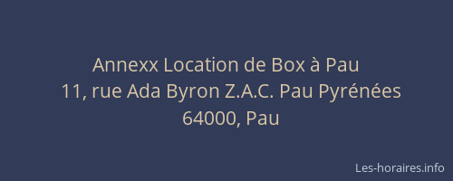 Annexx Location de Box à Pau