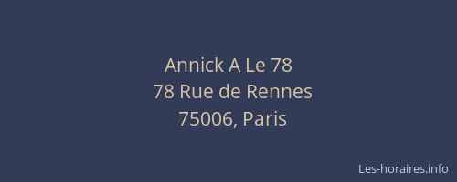 Annick A Le 78