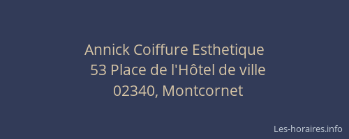 Annick Coiffure Esthetique