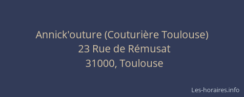 Annick'outure (Couturière Toulouse)