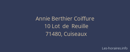 Annie Berthier Coiffure