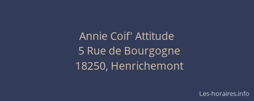 Annie Coif' Attitude