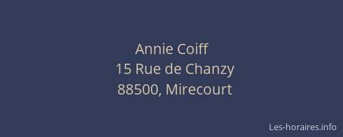 Annie Coiff