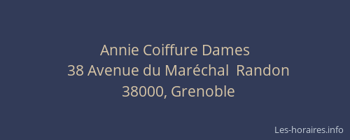 Annie Coiffure Dames