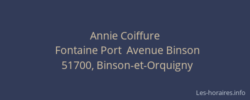 Annie Coiffure