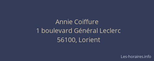 Annie Coiffure