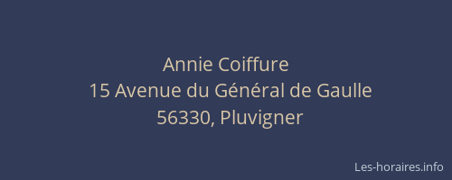 Annie Coiffure