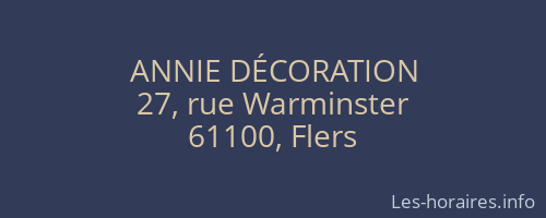 ANNIE DÉCORATION