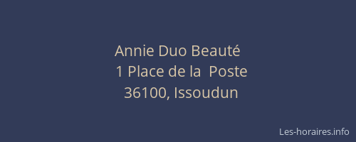 Annie Duo Beaut&eacute;
