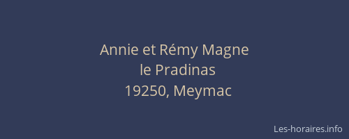 Annie et Rémy Magne
