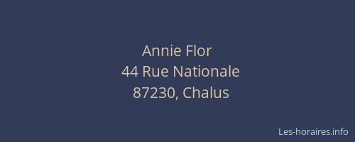Annie Flor