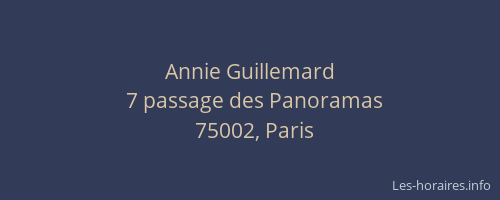 Annie Guillemard