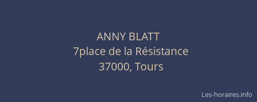 ANNY BLATT