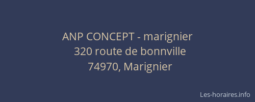 ANP CONCEPT - marignier