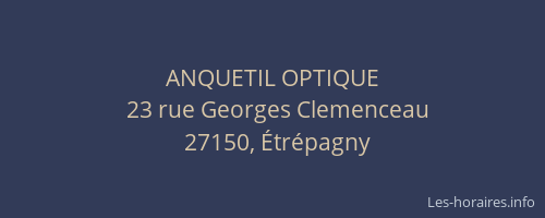 ANQUETIL OPTIQUE