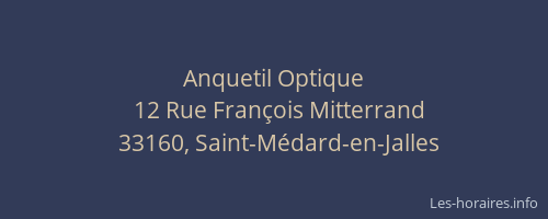 Anquetil Optique