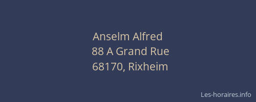 Anselm Alfred