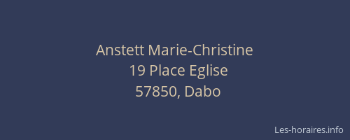 Anstett Marie-Christine
