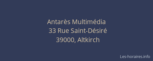 Antar&egrave;s Multim&eacute;dia