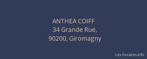 ANTHEA COIFF