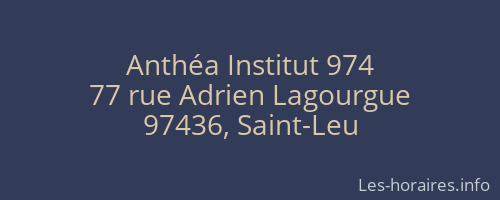 Anthéa Institut 974