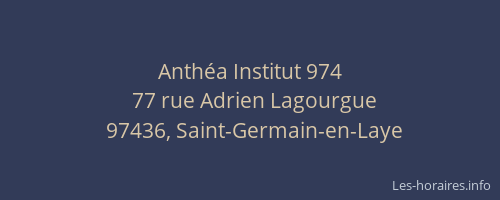 Anth&eacute;a Institut 974