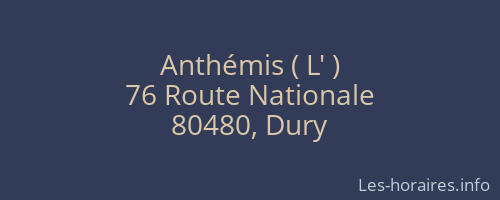 Anthémis ( L' )