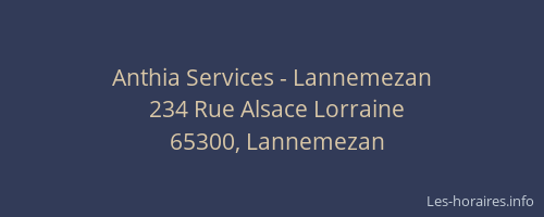 Anthia Services - Lannemezan